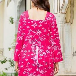 SHREELATA Floral Print Cotton Top image 3