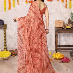 MIRCHI FASHION Leheriya Printed Ready to Wear Saree image 4