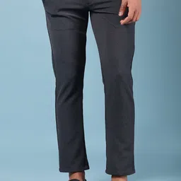 V-Mart Men Mid-Rise Regular Fit Cotton Fourway Stretch Casual Chinos image 4