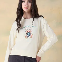 Flying Machine Women Printed Sweatshirt-picture-30