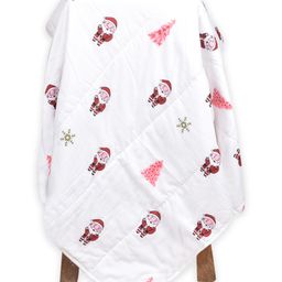 Mom's Home Organic Cotton  Baby Quilt Santa Print - White-picture-40