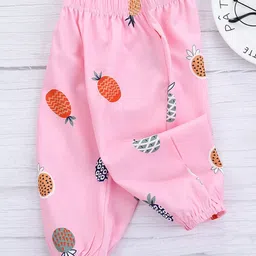 Kookie Kids Full Length Lounge Pants Fruit Print - Pink-picture-19