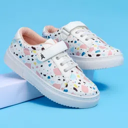 Pine Kids Printed Casual Shoes - White-picture-13