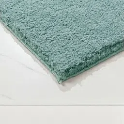 Saral Home Gia Green Non Slip Thick Fluffy Soft Microfiber 2050-GSM Bath Rug image 2