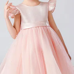 LULU & SKY Flutter Sleeve Fit & Flare Dress image 3