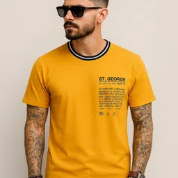 Austin wood Typography Printed Round Neck T-shirt-image-58