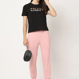 Kraus Jeans Women Loose Fit High-Rise Joggers Trousers image 5