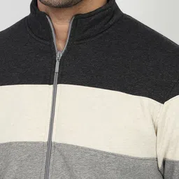 ColorPlus Mock Collar Colourblocked Sweatshirt image 4