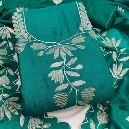 HMP Fashion Floral Embroidered Thread Work Unstitched Dress Material-picture-39