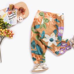 LULU & SKY Girls Camouflage Printed Tapered Fit High-Rise Joggers Trousers-picture-28