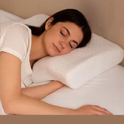 VIV-ATIQ White Memory Foam Filled Cotton Lightweight Pillow-picture-27