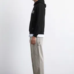 Octave Men Printed Hooded Sweatshirt image 2