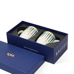 Vola Global LLP Diamond Dash - Midnight Magic White 2 Pieces Printed Glossy Mugs 230ml image 3