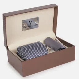 Van Heusen Men Tie Pocket Square And Cufflink Gifts Set-picture-15