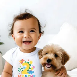 Lillypupp Infants Printed Pure Cotton Bodysuit image 3