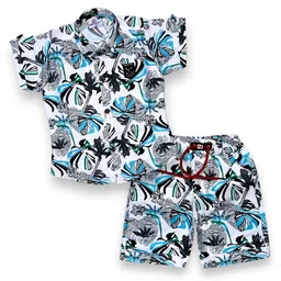 FLUEMART Boys Printed Shirt with Shorts-picture-11