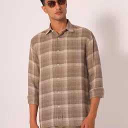 SELECTED Men Opaque Checked Casual Shirt-picture-17