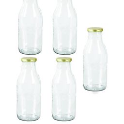 SOMIL Set Of 5 Glass Water Bottle-picture-41