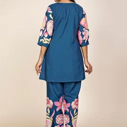 Maheshwar Printed Round Neck Tunic & Palazzos Co-Ords image 2