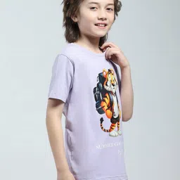 Monte Carlo Boys Graphic Printed Round Neck T-shirt image 2