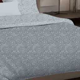 Sleeping Owls- because your sleep matters Grey & White Ethnic Motifs 150 GSM Comforter image 4