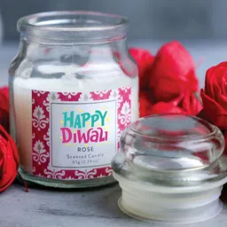 Aromatic Fables White & Transparent 2 pieces Jar Candle image 2