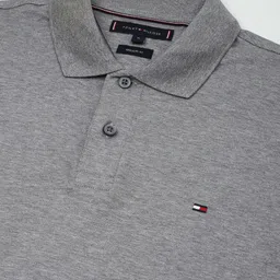 Tommy Hilfiger Men Solid Polo Collar Cotton T-shirt image 2