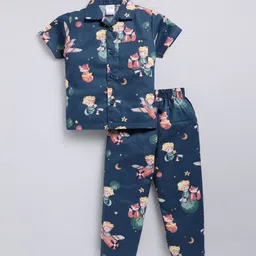 NAUTI KIDZ Boys Pure Cotton Cartoon Characters Printed Night suit-image-47