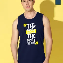 WOOSTRO Men Pack of 2 Typography Printed Round Neck Cotton Slim Fit Sports T-shirts-picture-30