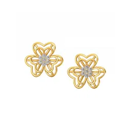 Joyalukkas Elegant Gemstone Floral Stud Earring-2.86 gms image 4