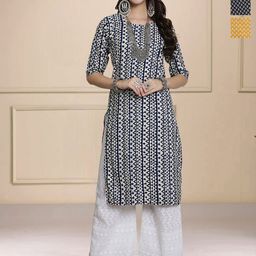 anouk rustic HERE&NOW Selection Of 3 Printed Straight Kurtas-picture-45