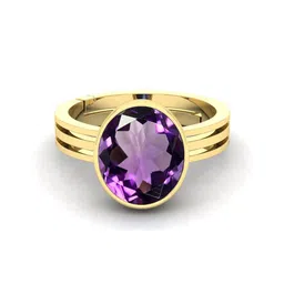 RRVGEM 3.25 KT Amethyst Studded Adjustable Finger Ring-picture-25