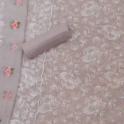 Soch Floral Embroidered Thread Work Unstitched Dress Material image 2