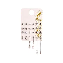 Jewelz Set Of 12 Silver-Plated Circular Shaped Studs image 4