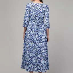 Zuvino Floral Print Maternity A-Line Midi Dress image 5