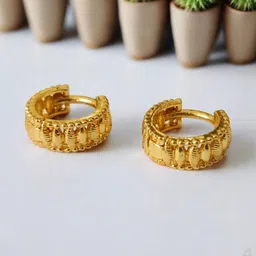 SHREE KRISHNA SHOPPING Unisex Gold-Plated Brass Earrings-picture-31