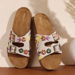 THE WHITE POLE Women Trending Embroiderd Flats-image-24