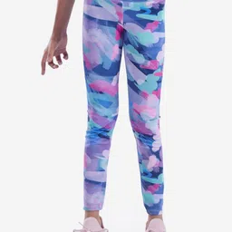 Domyos By Decathlon Girls Printed Mid-Rise Tights-image-71