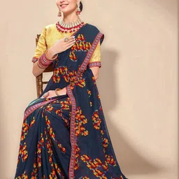 Anouk Rustic Poly Georgette Saree image 2