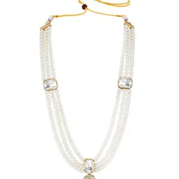 Peora Gold-Plated Stone Studded Jewellery Set image 3