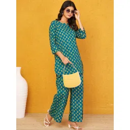 KALINI Printed Round Neck Tunic & Palazzos Co-Ords image 3