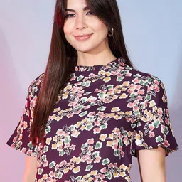 DressBerry Print Flared Sleeve Top image 5