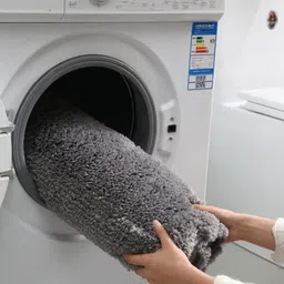 CROWN MATTINGS Grey 1400 GSM Microfibre Bath Rugs image 2