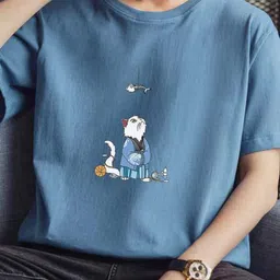 StyleCast x Revolte Men Graphic Printed Round Neck Regular Fit T-shirt image 5