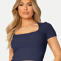 Radprix Ribbed Cotton Crop Top-picture-36