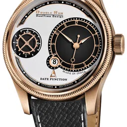 DOUBLERUN Men Round Dial & Leather Straps Analogue Chronograph Watch H05N14015 image 5