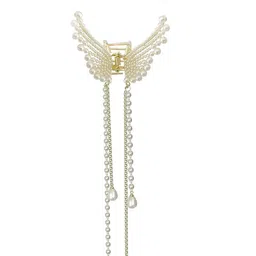 SHREEWATCHES Women Embellished Butterfly Pearls Clutcher Claw Clip-picture-32