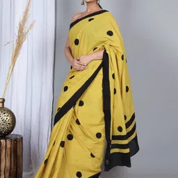 JAIPURI PRINT Printed Pure Cotton Saree image 2