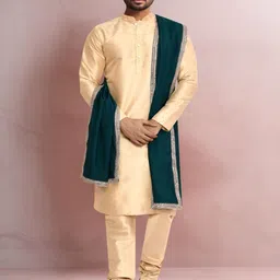 Simaaya Men Regular Kurta with Pyjamas & With Dupatta-picture-29