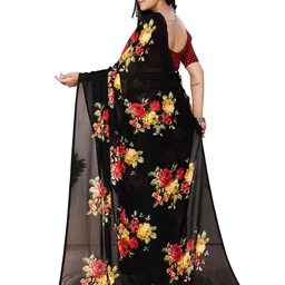 Moda Rapido Floral Printed Saree image 5